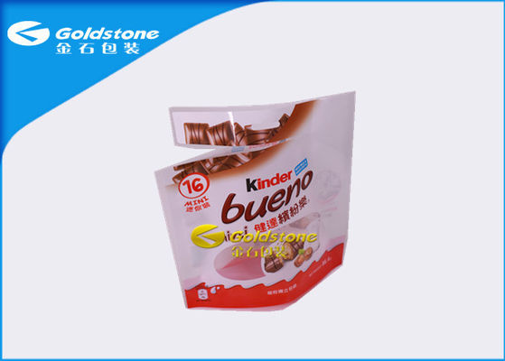 Resealable στάση φύλλων αλουμινίου αργιλίου επάνω στις σακούλες για τη συσκευασία τροφίμων σοκολάτας